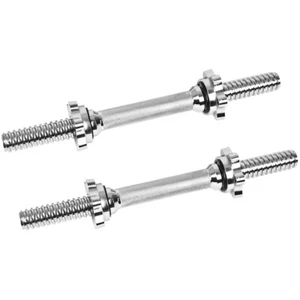 14" Dumbbell Weight Lifting Bars With Spinlock Collars Home Gym Workout Strength - Picture 1 of 5