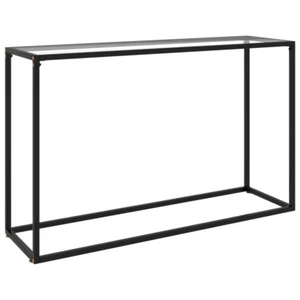NNEVL Console Table Transparent 120x35x75 cm Tempered Glass - Picture 1 of 7