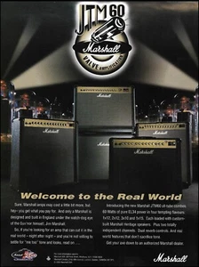 1996 Marshall JTM 60 All-Tube Combos Guitar Amplifier advertisement amp ad - Picture 1 of 3