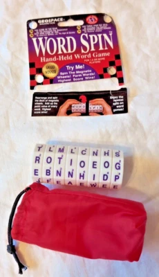 Vintage 2006 Word Spin Hand Held Game Brain Teaser Puzzle Mind GeoSpace - Image 1 of 4