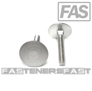 (10) 1/4-20x1-1/2 Stainless Steel Elevator Bolt Square Neck (1" Dia. Head) 18-8 - Picture 1 of 5