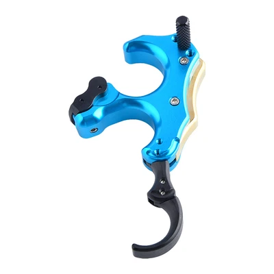 3 4 Finger Release Aids Back Tension Compound Bow Thumb Trigger Archery Caliper - Image 1 of 4
