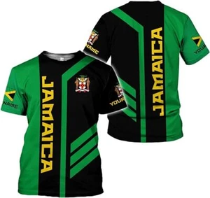 Personalized Jamaica Shirts Men and Women, Jamaican Flag Clothes, Jamaican Vacat - Picture 1 of 4