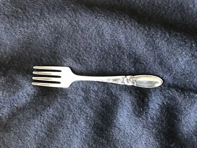 ДЕТСКАЯ ВИЛКА! Винтажная посеребренная посуда ONEIDA COMMUNITY: узор БЕЛАЯ ОРХИДЕЯ отличное состояние! - Изображение 1 из 4