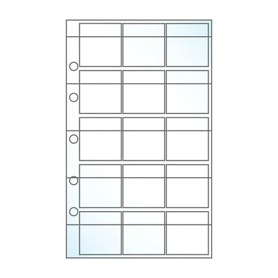 Guitar Pick/Small Item Page Protectors, Fits UniKeep A5 Mini Binder, 20 Pack - Image 1 of 4