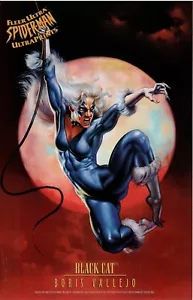 1995 UltraPrints X-Man Fleer Ultra "Black Cat" Boris Vallejo 10”x6.5” - Bild 1 von 3
