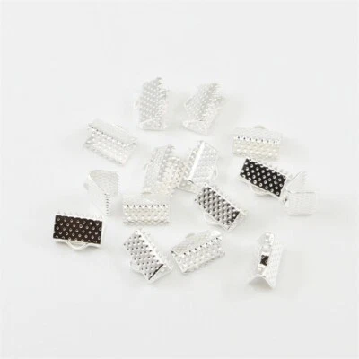 200 piezas extremos de cinta de hierro multicolor abrazaderas de extremo de prensado hallazgos artesanía 6 ~ 40 mm Foto 1 de 4