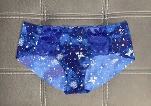 New Victoria Secret PINK Panties Hipster XL Tie Dye Seamless Stars Moons Lace - Picture 1 of 4