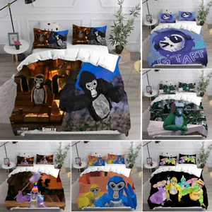 Cosplay Gorilla Tag Monke 3D Duvet Cover Bedding Pillowcase Quilt Single Double - Picture 1 of 42