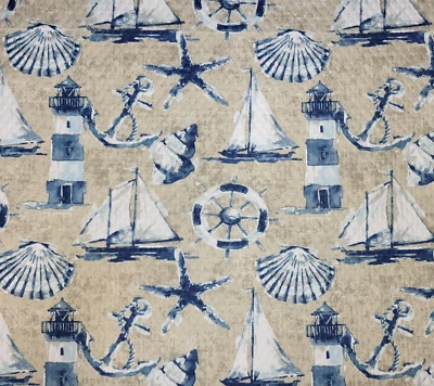 Richloom Solarium Captain Sand BTY 54" Ancho 100% Poliéster Exterior Diamond Tech Foto 1 de 2