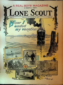 Lone Scout Magazine August 26 1916 Scouting Monarch Butterfly - Imagen 1 de 2
