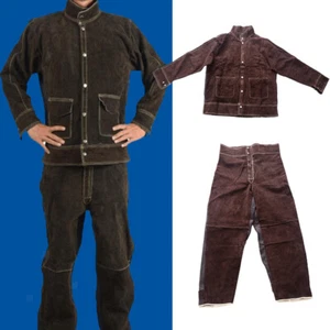 Heat Resistant Welding Jacket&Welding Trousers Anti-scald Welder Clothes L - Picture 1 of 12