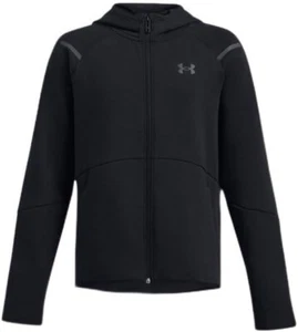 Boys' UA Unstoppable Fleece Full-Zip Black Size M - Picture 1 of 1
