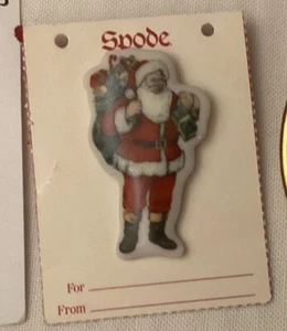 Spode China Christmas Tree Santa Cheer Pin Porzellan - Bild 1 von 2