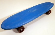Acex Skooter 1970s Vintage Skateboard Old-School Blue Banana Board 1977