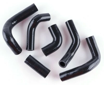 Kit de manguera de refrigerante de radiador de silicona negra para Husqvarna TE400 TE450 TE510 2003-11 Foto 1 de 4