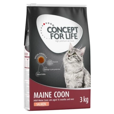 Concept for Life MAINE COON Adult Dry Cat Food - SALMON Grain Free 9kg