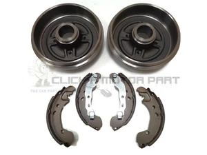 REAR 2 BRAKE DRUMS AND BRAKE SHOES SET FOR NISSAN NOTE 2006-2012 MODELS - Picture 1 of 1