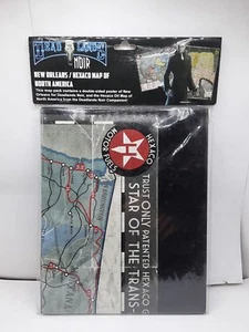 Dead Lands Noir New Orleans / Hexaco Map Of North America Savage Worlds - Picture 1 of 3