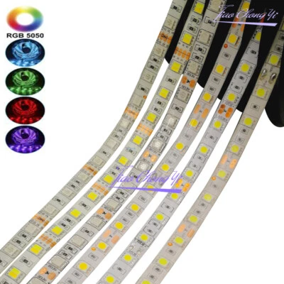 LED strip 5050 60LEDs Flexible Home Decoration Lighting LED Tape  RGB RGBW  CCT - Image 1 of 4