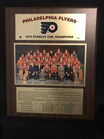 1975 Flyers Stanley Cup Champs Plaque New Without Tag Or Box Great Gift Cover