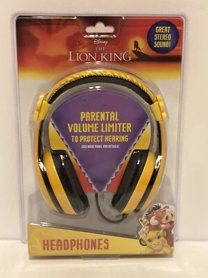 Auriculares para niños Lion King estéreo ajustables sin enredos cable conector de 3,5 mm Foto 1 de 2