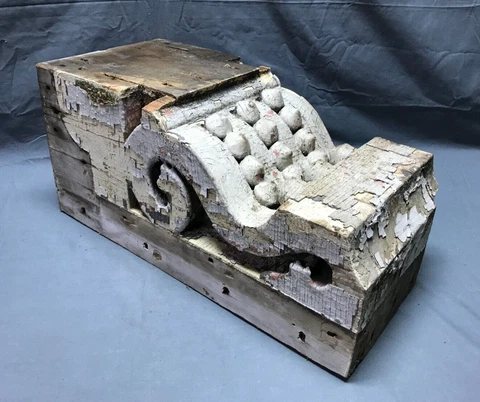Antique Single Chunky Corbel Old Victorian Gingerbread Shabby VTG Chic 1812-22B Cover