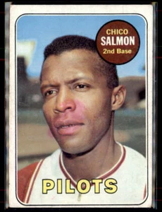 1969 Topps #62 Chico Salmon - Picture 1 of 2