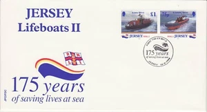 GB Stamps First Day Cover Jersey RNLI 175th Anniv rescue, charity, boat sea 1999 - Picture 1 of 1