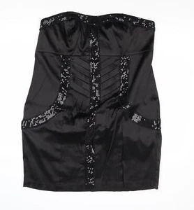 FOREVER 21 Womens Black Polyester Blend A-Line Size XL Zip - Picture 1 of 10
