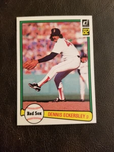 DENNIS ECKERSLEY 1982 DONRUSS BASEBALL CARD #30 BOSTON RED SOX - Picture 1 of 2