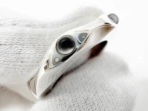 Georg Jensen SV925 Ring Grey Moonstone #261 Maria Berntsen Designed #49 US5 F/S - Picture 1 of 10