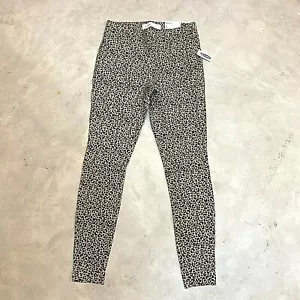 Old Navy Womens Pants Pont Knit Stevie Leopard Print Skinny Basic NWT Size Small - Picture 1 of 9