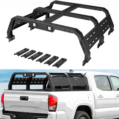 For Ram 1500 /Silverado 1500 /Ford F-150 /Tundra/GMC/Sierra Truck Bed Rack Cargo Foto 1 de 4
