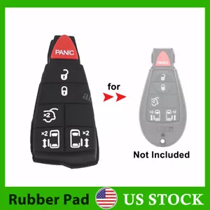 6 Button key Fob Rubber Pad for Dodge Grand Caravan 2008 - 2020 IYZ-C01C - Foto 1 di 6
