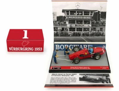 Brumm S20/12 Ferrari 500 F2 German GP 1953 Alberto Ascari 1/43 Pit Stop Diorama - Image 1 of 4