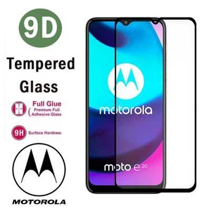9D FULL COVER For Motorola Moto E30/E40/G22 SCREEN PROTECTOR TEMPERED GLASS - Picture 1 of 6