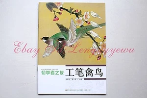 Pintura China Principiante Gongbi Pájaros Técnica de Flor Tatuaje Libro de Referencia - Imagen 1 de 12
