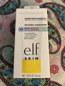 e.l.f. SKIN Suntouchable! Invisible Sunscreen SPF 35 - 1.7 fl oz New In Box NIB - Picture 1 of 6