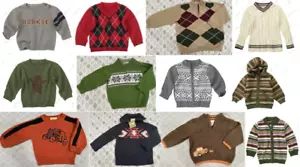 Crazy 8 NWT BOYS SWEATER CARDIGAN 3 6 12 18 24 2T 3T 4T 5T ~ U PICK SIZE / THEME - Picture 1 of 17