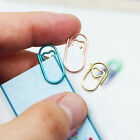 50 PCS Mini love Notebook Bookmark binder Paperclips Accessories Paper Clips