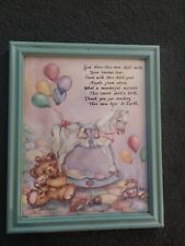 Home Interiors Gifts picture Ava Freeman rocking horse teddy bear God bless 