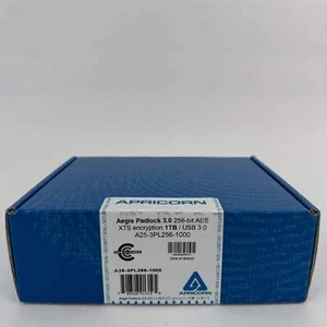 New Aegis Padlock 3.0 External Hard Drive A25-3PL256-1000 - Afbeelding 1 van 6