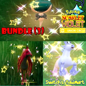 ✨ SHINY CALYREX + SHINY GLASTRIER + SHINY SPECTRIER MAX IVS FREE MASTER BALL ✨ - Picture 1 of 1
