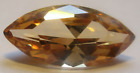 1 CZ Marquise Champagner 18 x 7 mm, Facettenschliff Spitzoval Cubic Zirkonia Syn