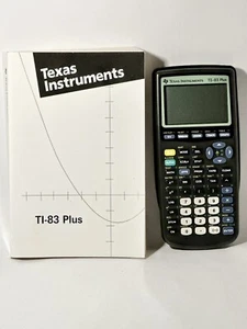Texas Instruments TI-83 Plus Graphing Calculator with Cover Book Manual - Picture 1 of 7