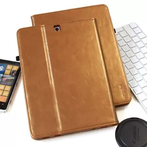 Luxury Leder Schutzhülle für Samsung Tab S2 Tablet Tasche Cover Case gold - Bild 1 von 11