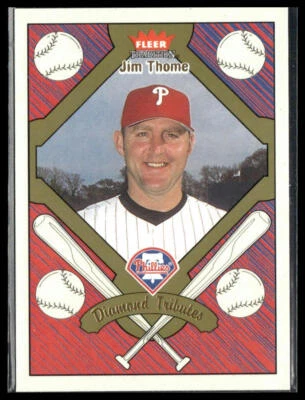 Jim Thome #5DT 2004 Fleer Tradition Diamond Tributes Philadelphia Phillies Foto 1 de 2