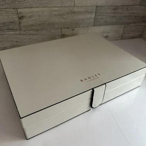 Radley London Jewelry Box Organizer White With Magnetic Closure MSRP-$98 New - Picture 1 of 4