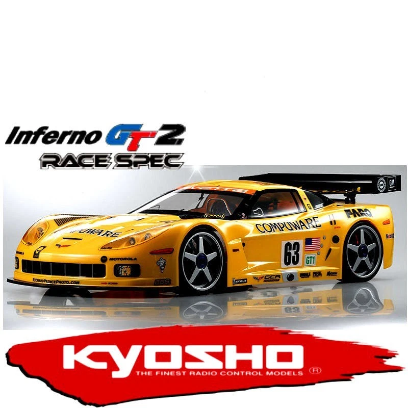 KYOSHO INFERNO GT2 RACE SPEC CORVETTE 1/8 GP 4WD NITRO Readyset RTR - Immagine 1 di 4